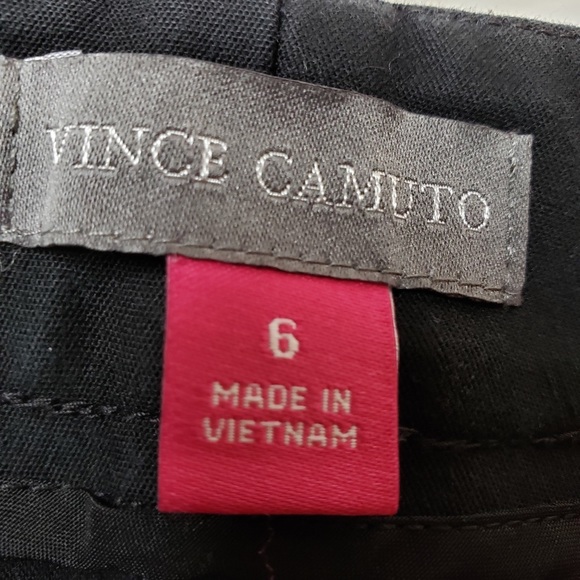 Vince Camuto Flat Front Black Ankle Pants Size 6 - Picture 4 of 4